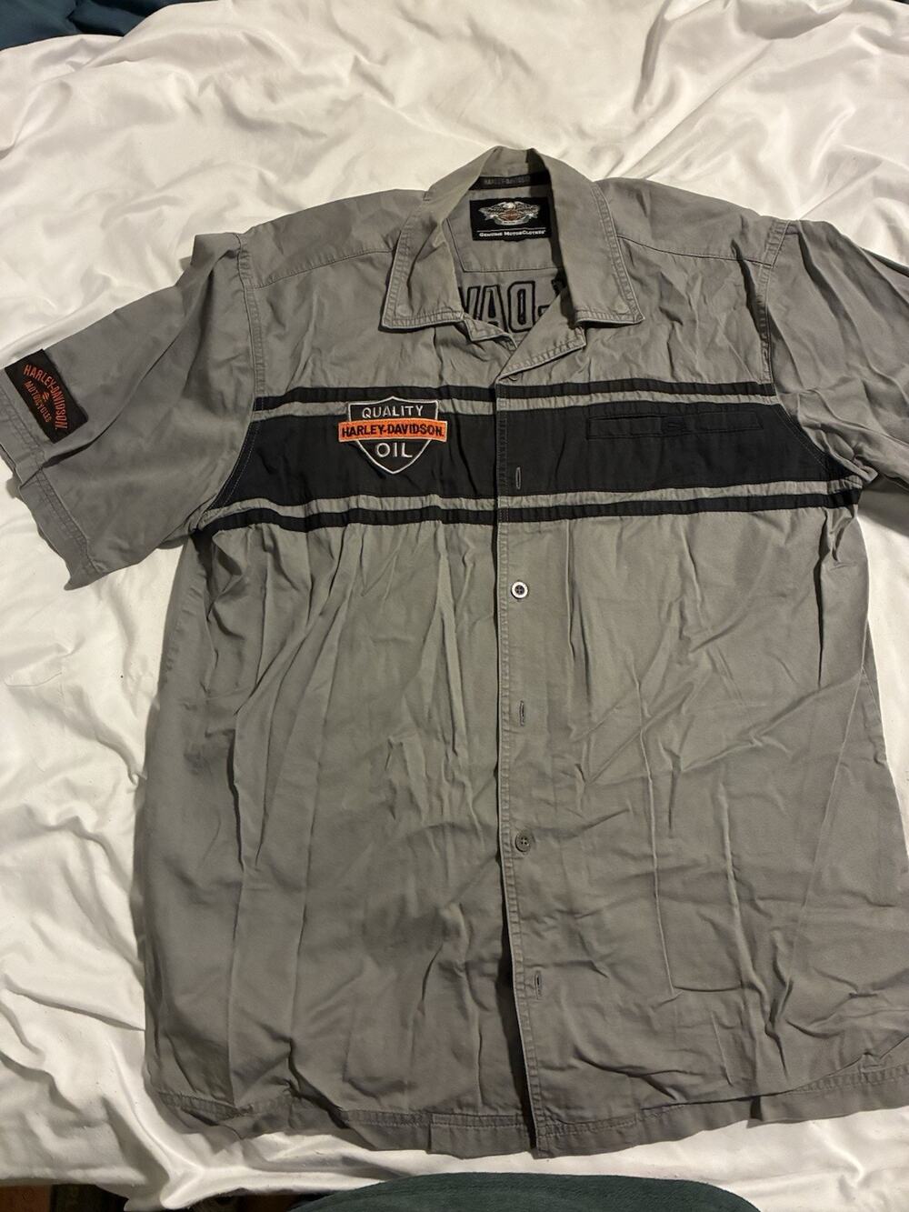 Limitless Edition Harley Davidson Dealer Button Up Large